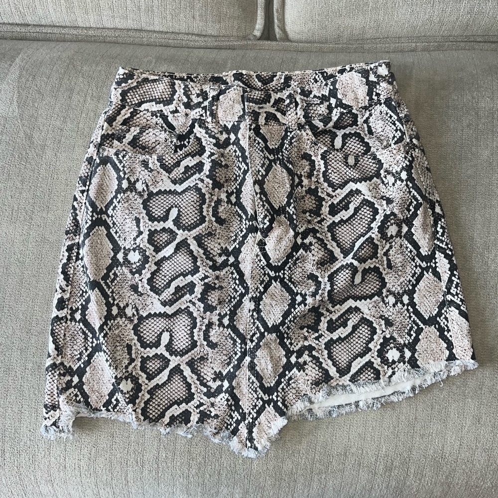 Zara Snake Print Skirt
